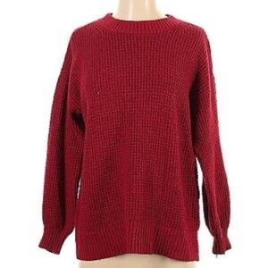 American Eagle Red Knit Sweater Size Small